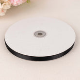 100 Yards 3/8" Black Single Face Decorative Satin Ribbon