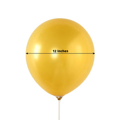 50 Pack Gold Biodegradable Balloons, 12" Thickened Extra Strong Eco-friendly Latex Helium Party Balloons