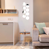 12 Pack Hexagon Acrylic Mirror Wall Stickers, 5" Removable Wall Decals For Home Decor