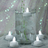 12-Pack Tealight Candles Flameless Design Cool White - Waterproof Floating LED Lighting