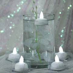 12-Pack Tealight Candles Flameless Design Cool White - Waterproof Floating LED Lighting