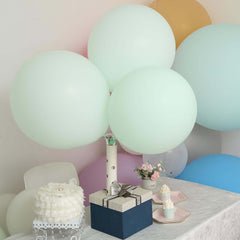 10 Pack 18" Matte Pastel Mint Helium or Air Latex Party Balloons
