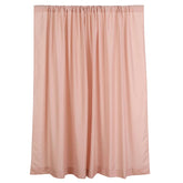 2 Pack Dusty Rose Polyester Event Curtain Drapes, 10ftx8ft Backdrop Event Panels With Rod Pockets 130 GSM