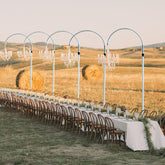 3ftx10ft Curved Aluminum Chandelier Hanger and Coupler with Heavy Steel Base Plate