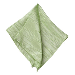 5 Pack Taffeta 20"x20" Napkins Sage Green - Accordion Crinkle Dinner Napkins
