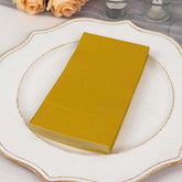 50-Pack Paper Napkins Gold - Soft Disposable 2-Ply Dinner Napkins for Weddings