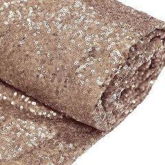 54"x4 Yards Blush Sequin Fabric Bolt, Sparkly DIY Craft Fabric Roll