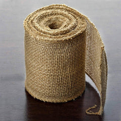 5"x10 Yards Natural Burlap Fabric Roll, Jute DIY Craft Fabric Bolt