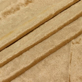 65"x5 Yards Champagne Crushed Velvet Fabric Bolt, DIY Craft Fabric Roll