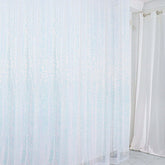 8ftx8ft Iridescent Blue Sequin Event Curtain Drapes, Backdrop Event Panel