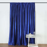 Royal Blue Crushed Velvet Backdrop Curtain – 8ft x 8ft Event Drape with Rod Pocket, Privacy Panel for Photo Booths & Events