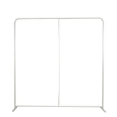 Pillowcase Backdrop Stand in Aluminum 8ft x 8ft – Portable Rounded Corner Tension Fabric Pillowcase Display Stand for Exhibits & Photography
