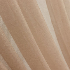 Taupe Sheer Backdrop Drape – 5ft x 14ft Wedding Arch & Ceiling Decor Panel, Wrinkle Free with Soft Shimmer