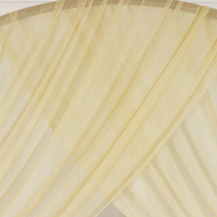 Champagne Sheer Backdrop Drape – 5ftx32ft Wedding Arch & Ceiling Decor Panel, Wrinkle Free with Soft Shimmer