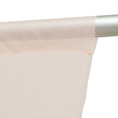 Sheer Backdrop Curtain Panel 5ft × 10ft Blush – Wedding Arch Drape with Rod Pocket