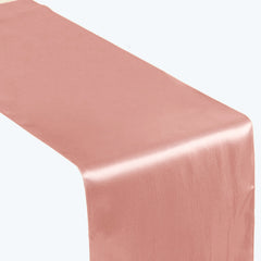 Satin 12"x108" Table Runner Dusty Rose - Stylish Table Linen