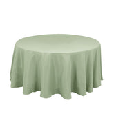 Premium Polyester 120" Round Tablecloth Sage Green - Seamless 220GSM Wrinkle-Resistant Table Cover