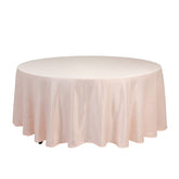 Lamour Satin 108" Round Tablecloth Blush - Durable & Silk-Like Table Cover