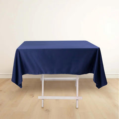 Scuba Square 54"x54" Tablecloth Navy Blue - Wrinkle Free & Stain Resistant Table Cover