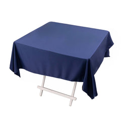 Scuba Square 54"x54" Tablecloth Navy Blue - Wrinkle Free & Stain Resistant Table Cover