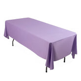 Scuba Rectangular 60"x102" Tablecloth Lavender Lilac - Wrinkle Free & Stain Resistant Table Cover