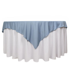 Scuba 70"x70" Table Overlay Square Tablecloth Dusty Blue - Wrinkle Free & Stain Resistant Table Cover