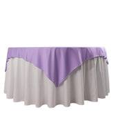Scuba 70"x70" Table Overlay Square Tablecloth Lavender Lilac - Wrinkle Free & Stain Resistant Table Cover