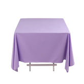 Scuba Square 70"x70" Tablecloth Lavender Lilac - Wrinkle Free & Stain Resistant Table Cover
