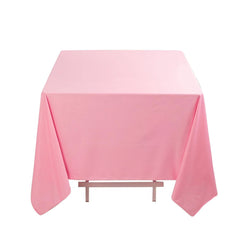 Scuba Square 70"x70" Tablecloth Pink - Wrinkle Free & Stain Resistant Table Cover