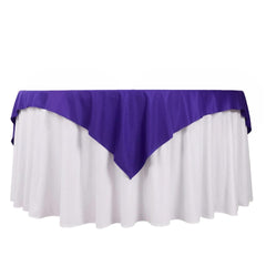 Scuba 70"x70" Table Overlay Square Tablecloth Purple - Wrinkle Free & Stain Resistant Table Cover