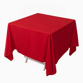 Scuba Square 70"x70" Tablecloth Red - Wrinkle Free & Stain Resistant Table Cover