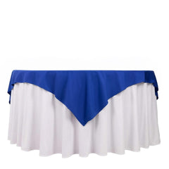 Scuba 70"x70" Table Overlay Square Tablecloth Royal Blue - Wrinkle Free & Stain Resistant Table Cover