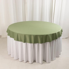 Scuba Round 70" Tablecloth Dusty Sage Green - Wrinkle Free & Stain Resistant Table Cover