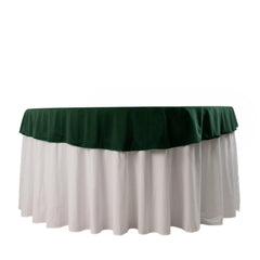 Scuba Round 70" Tablecloth Hunter Emerald Green - Wrinkle Free & Stain Resistant Table Cover