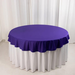 Scuba Round 70" Tablecloth Purple - Wrinkle Free & Stain Resistant Table Cover