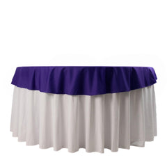 Scuba Round 70" Tablecloth Purple - Wrinkle Free & Stain Resistant Table Cover