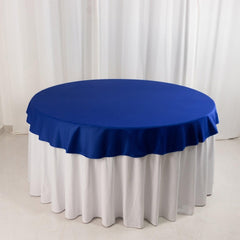 Scuba Round 70" Tablecloth Royal Blue - Wrinkle Free & Stain Resistant Table Cover