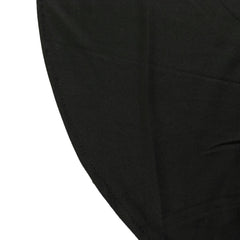 Scuba Rectangular 90"x132" Tablecloth Black with Rounded Corners – Seamless, Wrinkle Free & Stain Resistant Table Cover