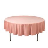 Scuba Round 90" Tablecloth Dusty Rose - Wrinkle Free & Stain Resistant Table Cover