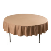 Scuba Round 90" Tablecloth Nude - Wrinkle Free & Stain Resistant Table Cover