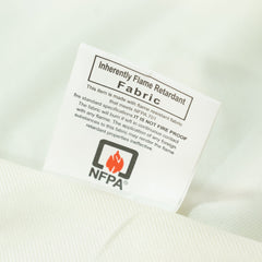 Fire Retardant Scuba Tablecloth – 120" Round Ivory, Wrinkle Free, Stain Resistant, Seamless Polyester Cover