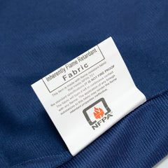 Fire Retardant Scuba Tablecloth – 60"x126" Rectangle Navy Blue, Wrinkle Free, Stain Resistant Polyester Cover