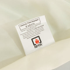 Fire Retardant Scuba Tablecloth – 90"x132" Rectangle Ivory, Wrinkle Free, Stain Resistant, Seamless Polyester Cover