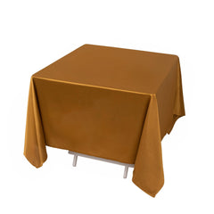 Scuba Square 70"x70" Tablecloth Shimmer Gold - Wrinkle Free & Stain Resistant Table Cover