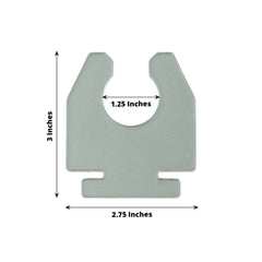 20-Pack Glass Holder Hooks Clear Acrylic for Double Sided Champagne Walls - Sturdy Stemware Rack Flute Display Holders for Stylish Drink Presentation