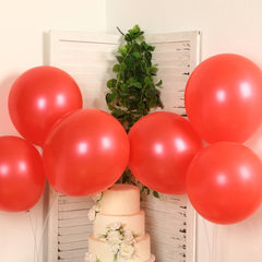 10 Pack Red Biodegradable Balloons, 18" Thickened Extra Strong Eco-friendly Latex Helium Party Balloons