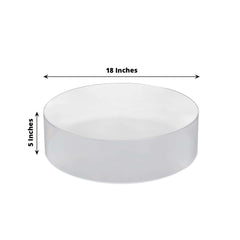 Acrylic Cake Stand Display Box Transparent Clear 18" Round - Decorative Pedestal Riser for Weddings