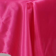 Satin Rectangular 60"x102" Tablecloth Fuchsia - Smooth and Lustrous Table Cover