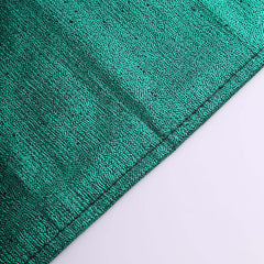 5 Pack Polyester 20"x20" Napkins Hunter Emerald Green Shimmer Sequin Dots - Luminous Cloth Napkins