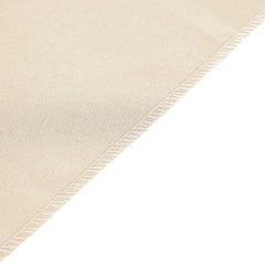 Polyester 12"x108" Table Runner Beige - Durable & Wrinkle-Resistant Table Decor